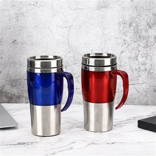 Caneca de plástico de 15 onças com alça