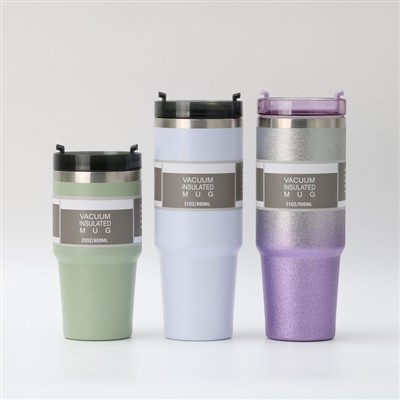 Caneca de viagem de plástico portátil