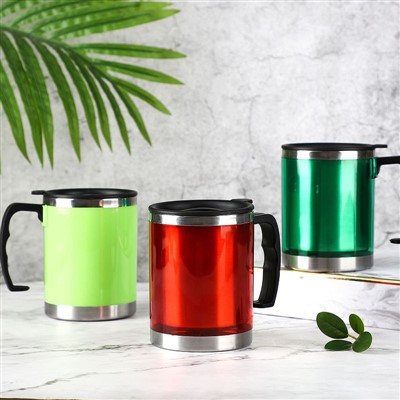 Copos de café gelado de plástico reutilizáveis